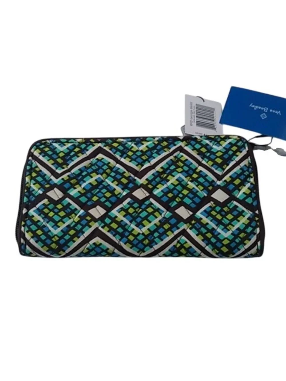 Vera Bradley RFID Quilted Cotton Georgia Wallet in Rain Forest - Picture 4 of 7